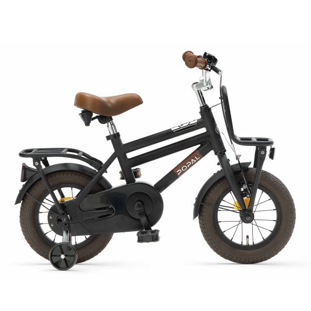 Popal Cooper 12 inch Jongensfiets Mat Zwart